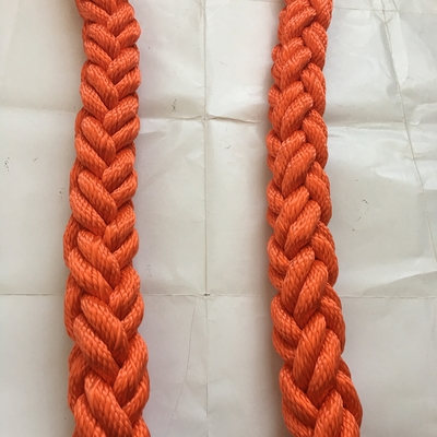 Alta tenacidad 8 hebras de poliéster de amarre de embarcaciones con cables de amarre 48 mm-120 m de diámetro