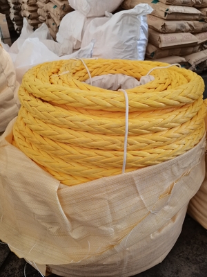 Cuerda marina de UHMWPE de 12 hebras, flotante, de alta resistencia