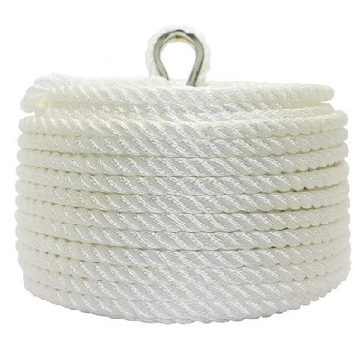 Cuerda de poliéster resistente a los rayos UV de alta resistencia y resistente a productos químicos para uso marino e industrial