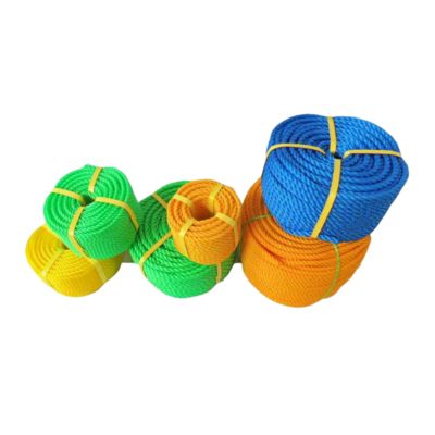 3 Strand PE Fishing Twine 1mm-10mm Blue Yellow Rope