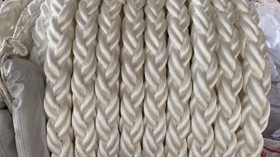 Durable 8 Strand Polyester Mooring Rope 36mm-96mm 220 Coil for Vessel Towing