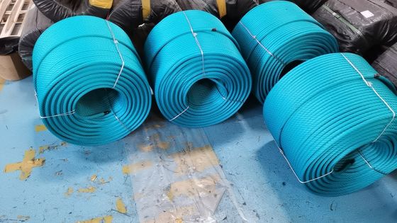 Cuerda combinada trenzada de 6 hebras para parque infantil al aire libre de 500 m para red de escalada