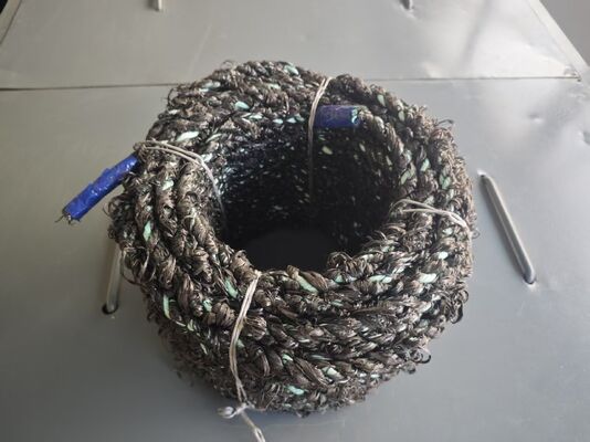 3 hebras de cuerdas de cultivo de mariscos de polipropileno 16mmx220m Color negro con resistencia a los rayos UV hechas en florescencia