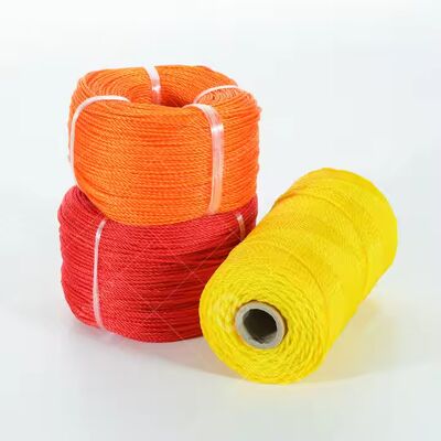 Cuerda de PE de 3 cabos con diseño de bisagra en colores de alta visibilidad para embalaje resistente a la intemperie