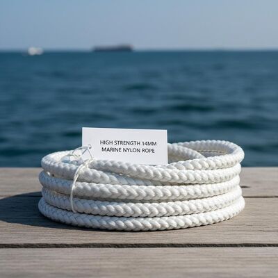 Cuerdas de nylon de alta resistencia de 14 mm de diámetro de grado 3 para barcos y líneas de muelle