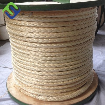 12 el filamento de alta resistencia Uhmwpe trenzó el cordón Tow Mooring Rope For Shipyard