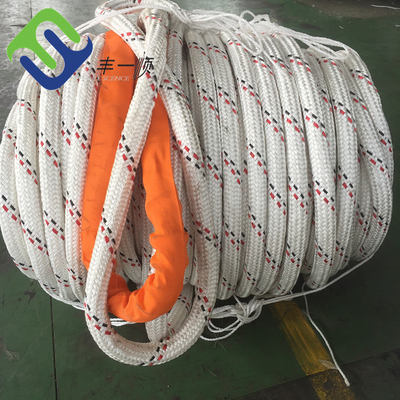 líneas de amarre resistentes corrosivas del barco de cruceros Uhmwpe 29m m cuerda del amarre de 8 filamentos