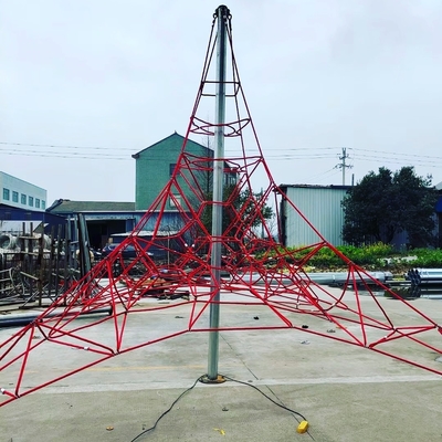 red que sube modificada para requisitos particulares los 8*8*6m de la pirámide del patio del tamaño para los niños
