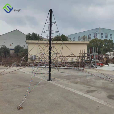 Pirámide Playset los 8x8x6m netos que suben de encargo para los equipos del patio