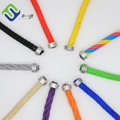 16m m al aire libre cuerda de nylon del patio de la combinación de 6 filamentos con colores multi