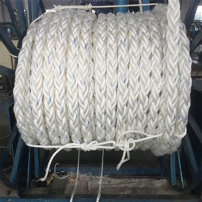 60m m cuerda Marine Hawser Yacht Mooring Lines de la trenza de 8 filamentos para la nave