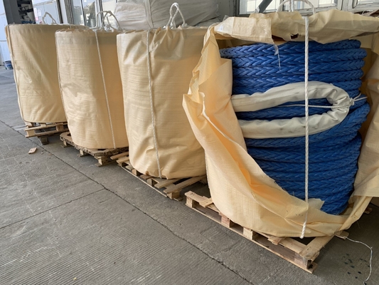 Cuerpo de amarre UHMWPE de 12 hebras trenzadas de trabajo pesado 28 mm-96 mm Cuerpo de remolque HMPE