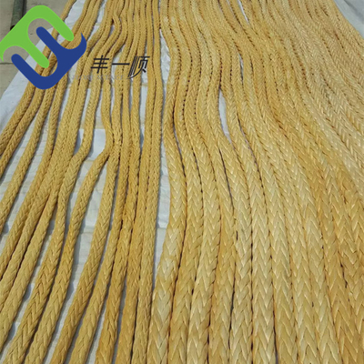 Resistente ULTRAVIOLETA flotante de la cuerda los 40mmx300m UHMWPE de los espectros del filamento del infante de marina 12