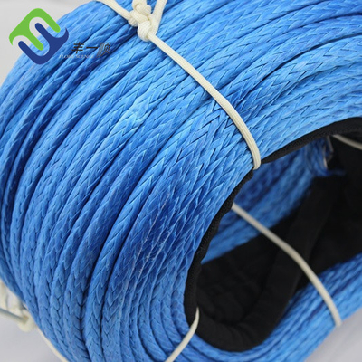 De alta resistencia resistente del torno 12 del filamento UHMWPE de la abrasión sintética de la cuerda 10m m