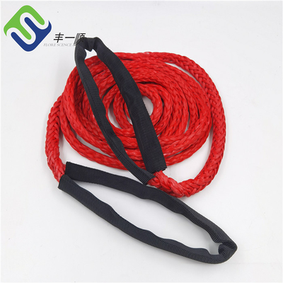16m m empalmado 12 cuerda HMPE marino Tug Boat Tow Rope del filamento UHMWPE