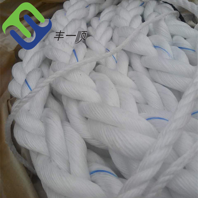 46m m polipropileno Marine Rope For Mooring Ship blanca de la cuerda de 8 PP del filamento