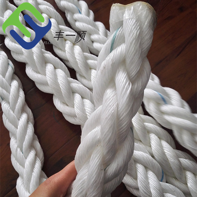 Amarrando los PP que flotan la cuerda Marine White Color trenzada los 48mmx220m de 8 PP del filamento