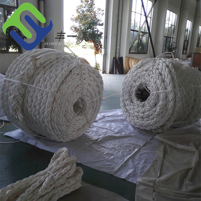 Amarrando los PP que flotan la cuerda Marine White Color trenzada los 48mmx220m de 8 PP del filamento