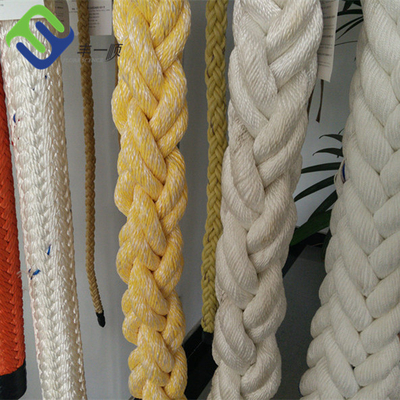 Filamento de Marine Polyester Mooring Rope 8 resistente a la corrosión ambos extremos con los ojos