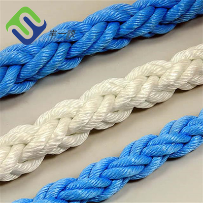 Filamento de Marine Polyester Mooring Rope 8 resistente a la corrosión ambos extremos con los ojos