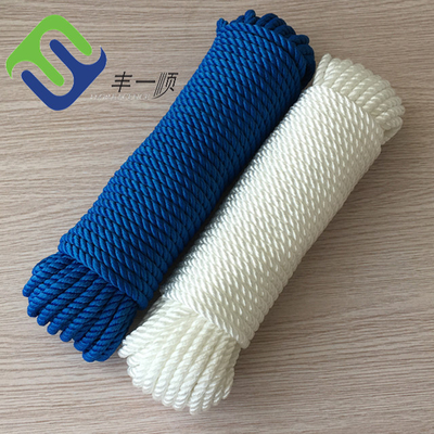 Alta tensión 3 hebras torcidas 4mm-60mm de nylon cuerda de amarre para buques poliamida Barco de vela