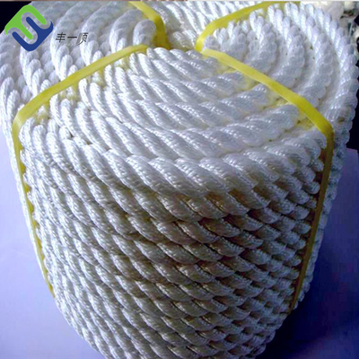 Cuerda de remolque trenzada dura de nailon de 3 hebras 24 mm x 220 m
