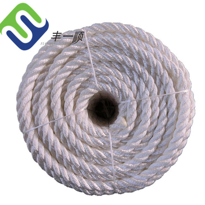 La alta fractura carga la cuerda de nylon torcida filamento 100% de la fibra 3 de la poliamida para Marine Using