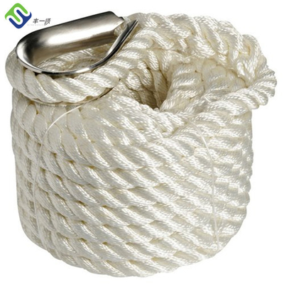 Cuerda torcida filamentos de nylon de la poliamida 3 del grado de la industria para atracar la tracción