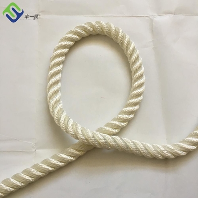 20mm/24mm 220m 3 hebras de nylon cuerda retorcida con color blanco