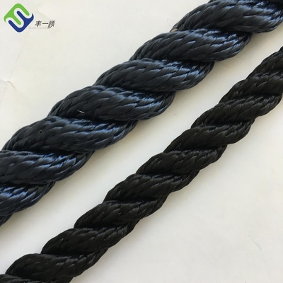 La alta fractura carga la cuerda de nylon torcida filamento 100% de la fibra 3 de la poliamida para Marine Using