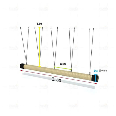 moho anti arenoso el 120mm*2.5m del puente de ejecución del patio para los niños