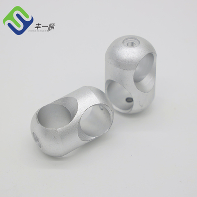 Sujetador de cuerda de conector de cuerda cruzada de aluminio al aire libre para red de escalada de patio
