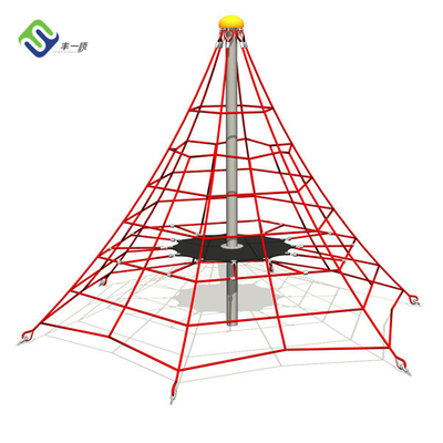 Red que sube modificada para requisitos particulares de la cuerda de la red de la araña de los tamaños para el patio de los niños