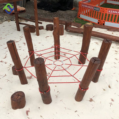 Red que sube modificada para requisitos particulares de la cuerda de la red de la araña de los tamaños para el patio de los niños