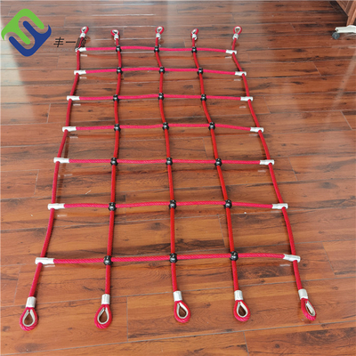 Red que sube modificada para requisitos particulares de la cuerda de la red de la araña de los tamaños para el patio de los niños