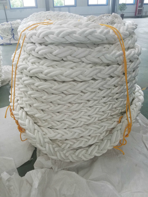 Alta tensión 8 hebras trenzadas cuerda de amarre de polipropileno flotante cuerda marina de PP 28mm-96mm con múltiples colores