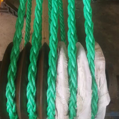 los 26mmx1000m cuerda de la combinación del polipropileno de 8 filamentos para el cable que tira de la nave