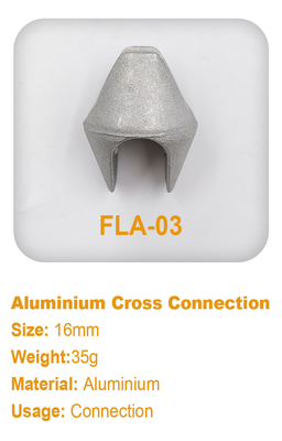 Nudos de aluminio de la cuerda del conector de la cuerda del patio de 16m m