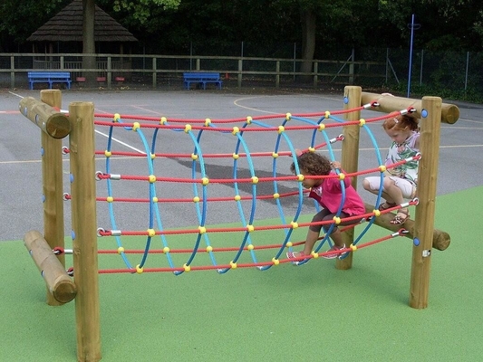 Túnel al aire libre de la red de la cuerda de los niños del patio con tamaño modificado para requisitos particulares