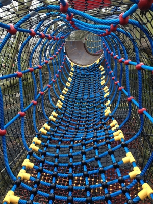 Túnel al aire libre de la red de la cuerda de los niños del patio con tamaño modificado para requisitos particulares