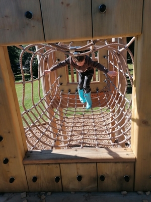 Túnel al aire libre de la red de la cuerda de los niños del patio con tamaño modificado para requisitos particulares
