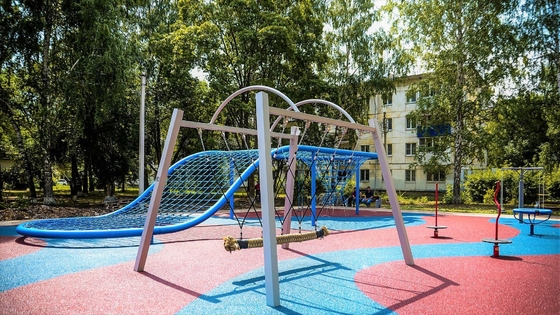 150mmx4 mide el puente de cuerda del patio con la cuerda de ejecución de la combinación