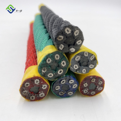 Cuerdas de poliéster de 6 hebras de 16 mm combinadas con alambre de acero para patios de recreo